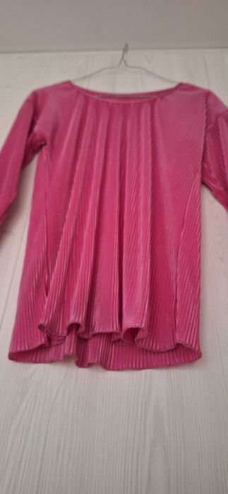 Розова блузка с дълъг ръкав