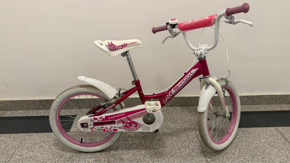 Bicicletă BYOX 18 inchi cu roți ajutătoare (5-7 ani)