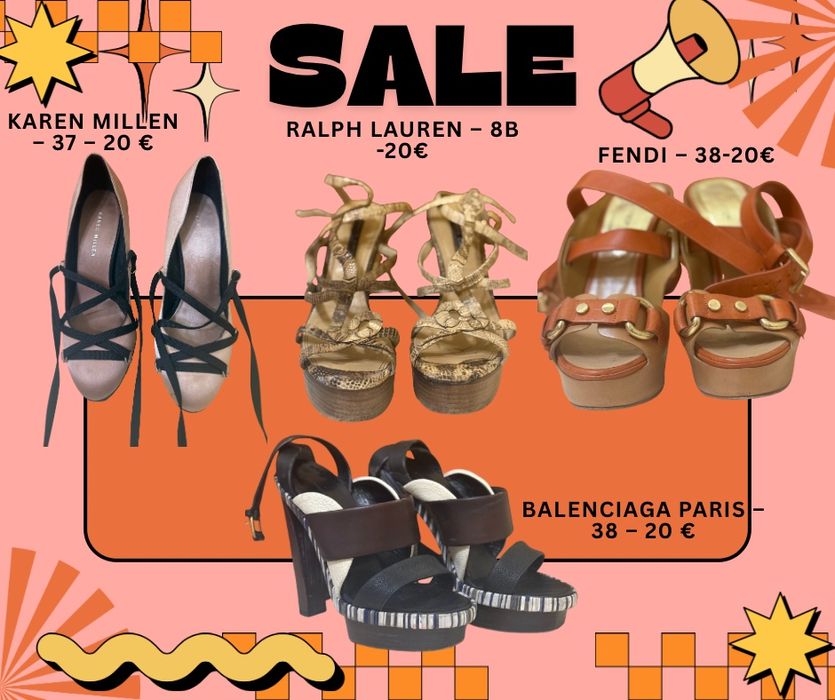 Оригинални маркови обувки Fendi, Balenciaga и др.