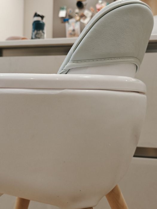 Стол за хранене Kikka boo Woody 2в 1 white/mint