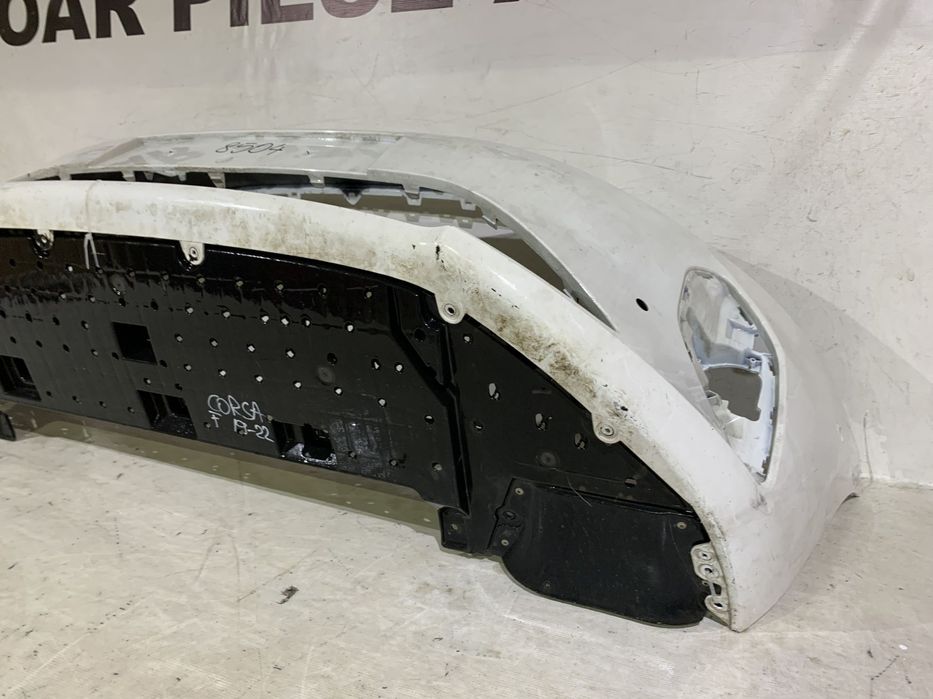 Bara fata Opel Corsa F, 2019, 2020, 2021, 2022, 2023, cod origine OE 9830280980, cu gauri pentru senzori de parcare (6). Include scut.