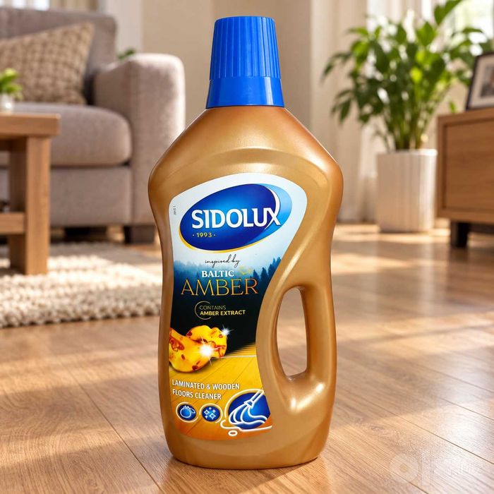 Sidolux Baltic Amber 750 мл — средство для ламината и деревянных полов