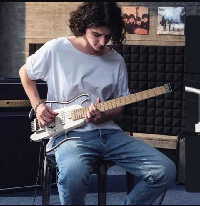 Трэвел, сайлент, электро гитара DONNER  HUSH-X