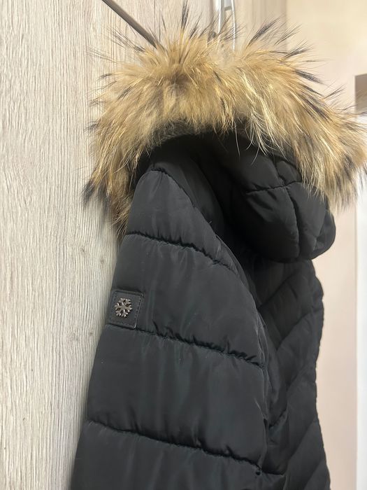 Дълго зимно яке в черно