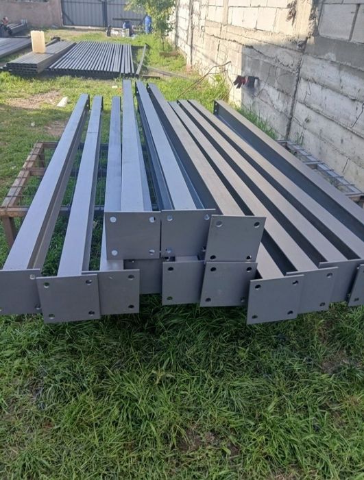 Vand structura metalica 12x25 din profile cu țeava pe acoperiș
