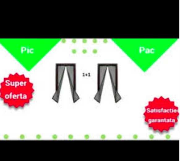 1+1 Gratuit Perdea magnetica de usa impotriva insectelor
