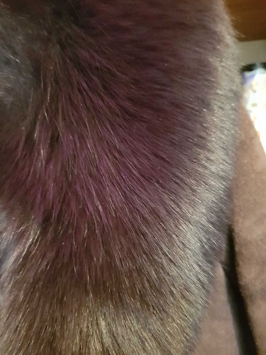 Продаю дублёнку , цвет баклажан