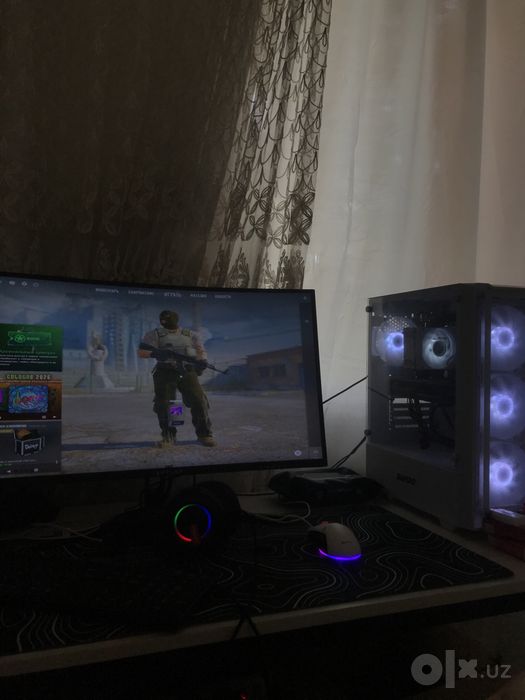игровой кейс, компьютер RX 580 8GB / 16 GB DDR4 / SSD 512GB