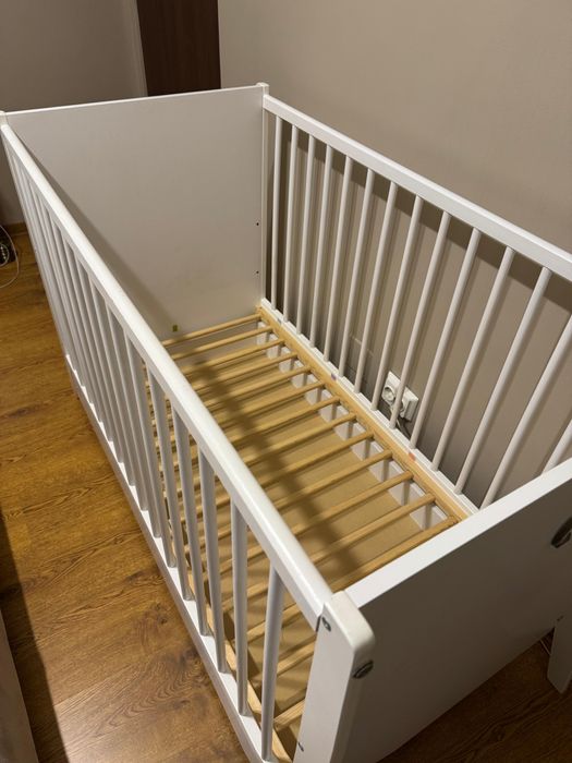 Patut copii din lemn Hubners Cosmo 120x60 cm cu sertar