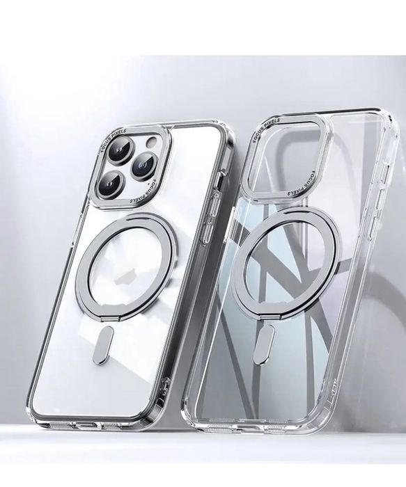 IPHONE 15/16/PRO/MAX/PLUS - Husa Magsafe Metalic Plate Pliabila