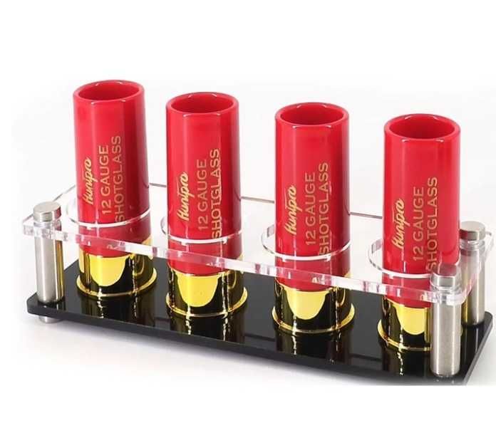 Set 4 pahare pentru shot „calibrul 12”