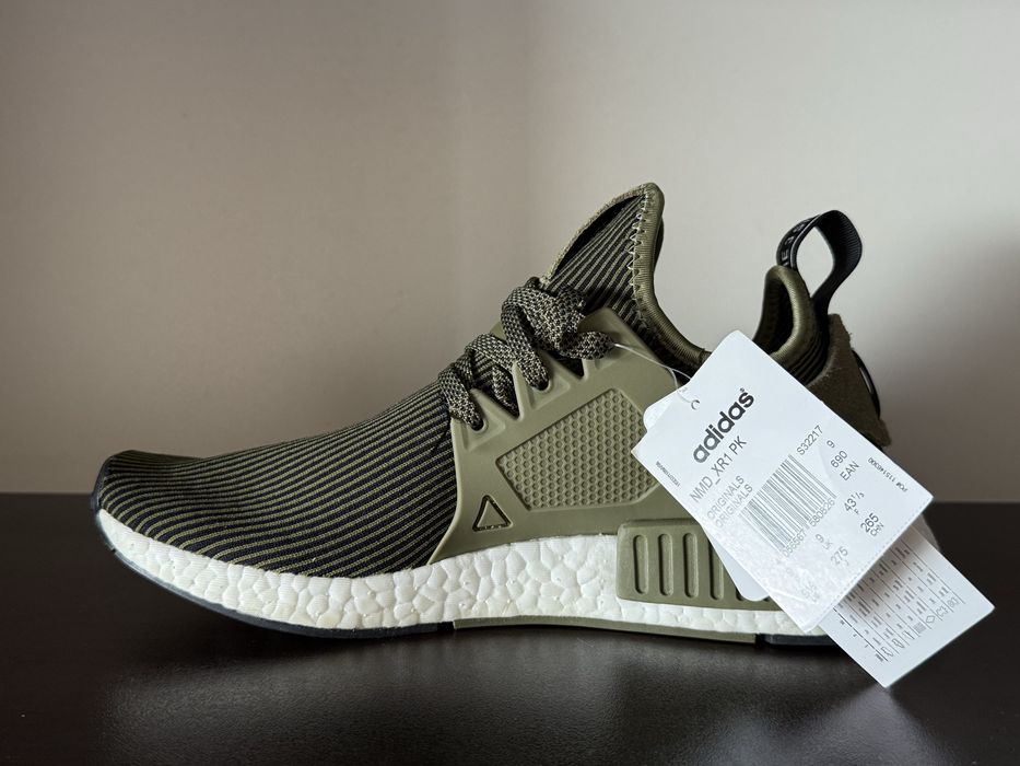 Adidas NMD_XR1 PrimeKnit Olive 43номер 27.5см Стелка Нови с Кутия