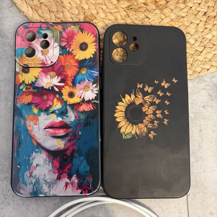 Cablu incarcare Iphone 12 + 2 huse