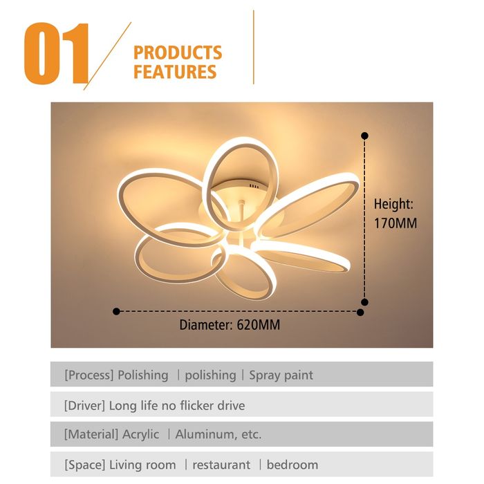 модерен LED полилей