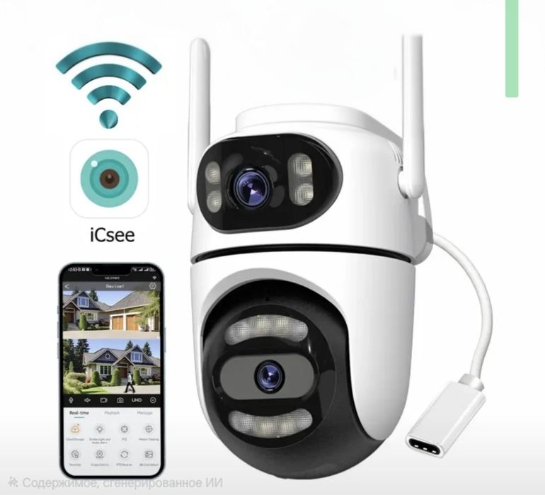 WiFi камера 8мп новый