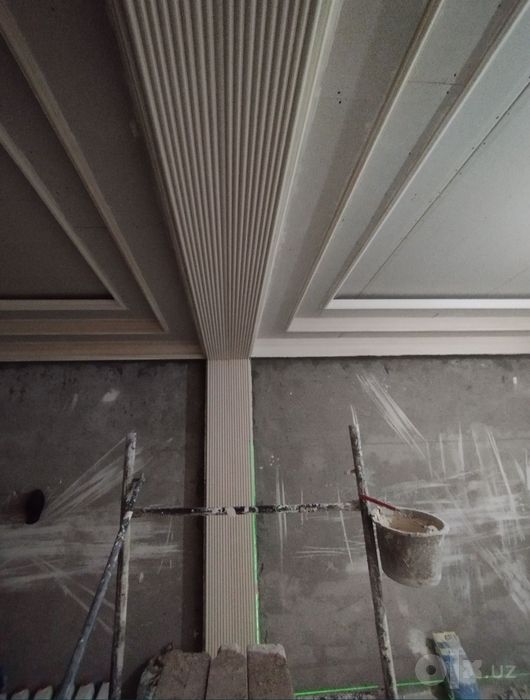 Gipsdan lepka tiyaga kalonna molding hammasidan bor.