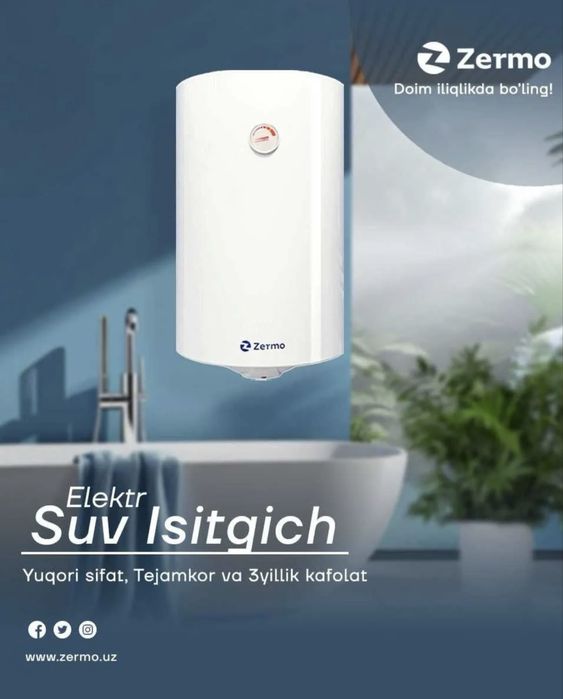 Zermo suv isitgichi. Водонагреватель 3 год гарантия