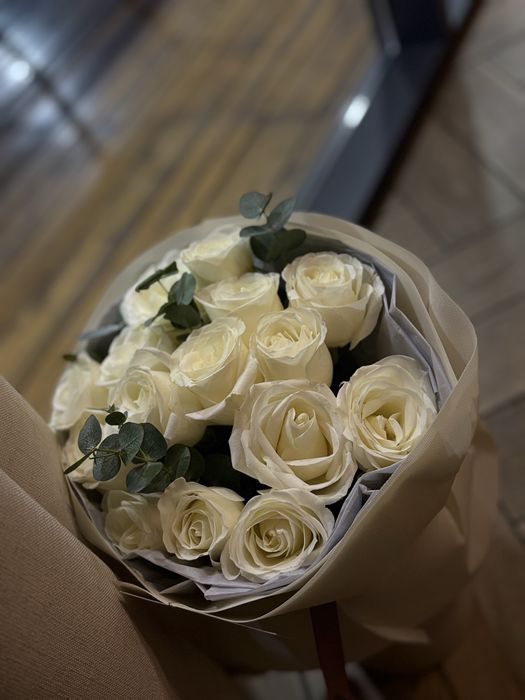 Продам цветы белые свежие