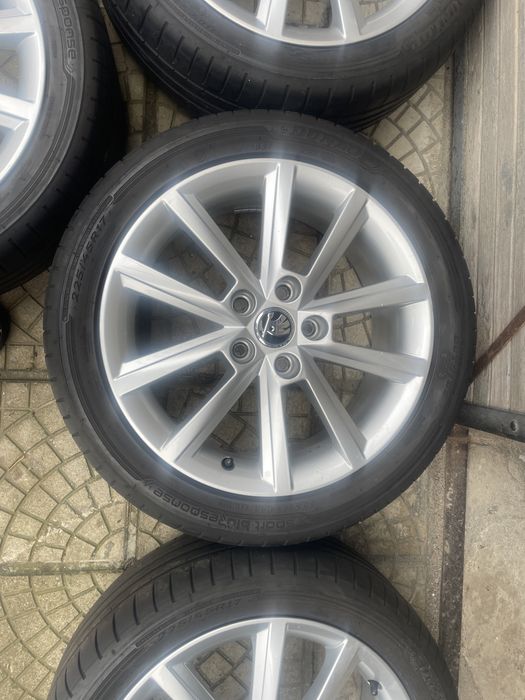 4бр.оригинални лети джанти Skoda 17” Шкода