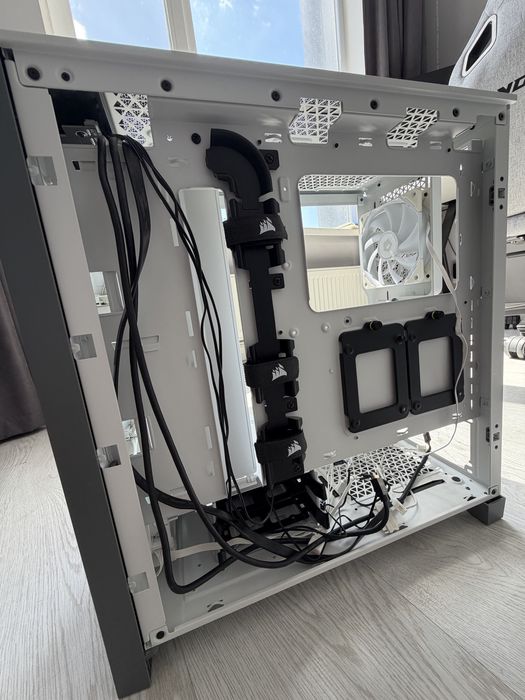 Корпус Corsair 4000D Airflow White + 3x DeepCool ARGB
