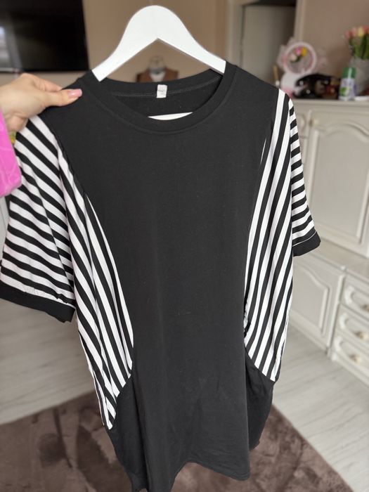 Rochie alb negru XXL