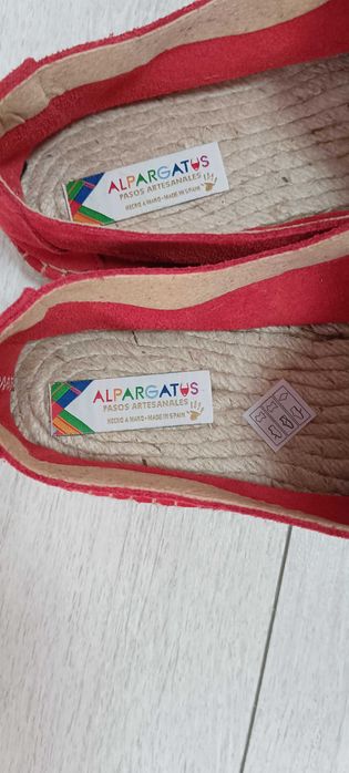 Мъжки еспадрили, естествен велур