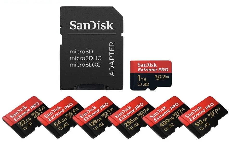 SanDisk Extreme Pro 200 МБ/с Micro SDXC 64,128,256,512 / Доставка 24/7