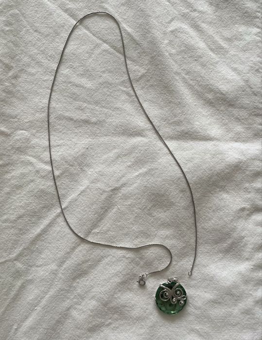 Цепочка с подвеской серебро