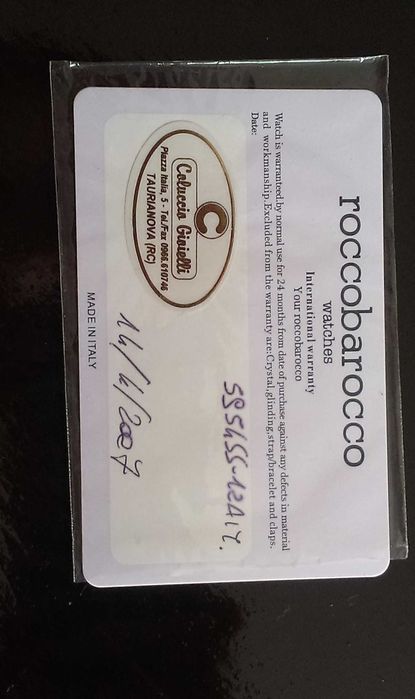 дамски часовник бижу  roccobarocco italy