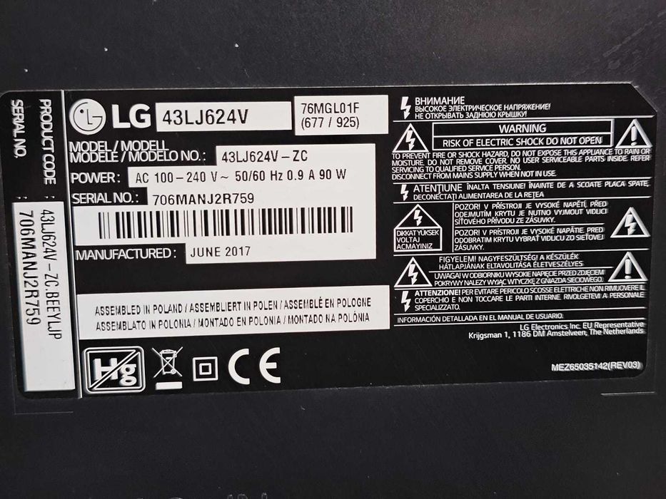 Televizor smart Lg (Ag29 Siraj b.33554) Garantie 2 ani