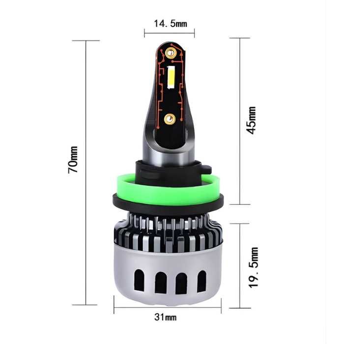 LED крушки H11 48W 2бр/к-т