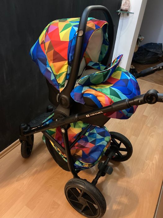 Carucior copii 3 in 1 Hybryd Adamex Rainbow Y123