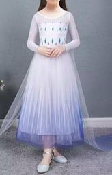 Рокля на Елза от Фроузън 2 ,за 2,3,4,5,6 годишни Принцеси