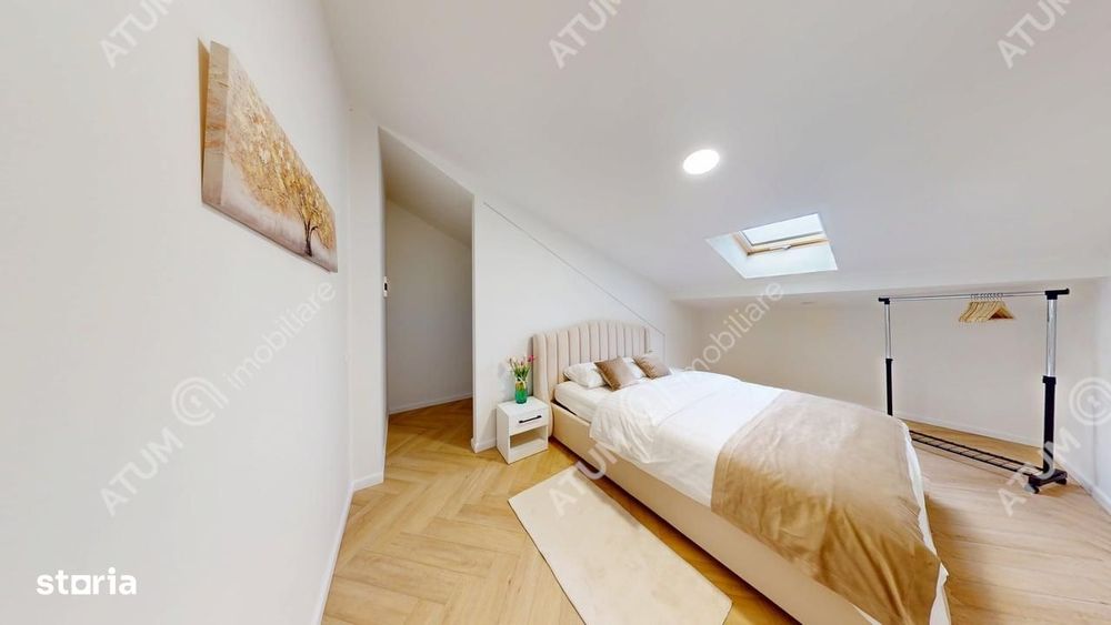 Penthouse 5 camere 3 bai parcare mobilat complet Turnisor Sibiu