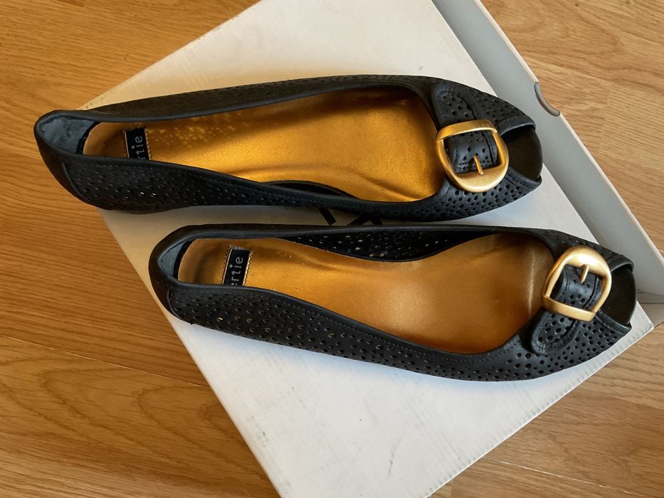 BERTIE pantofi balerini Brazilia, dama, din piele, negri Nr. 39