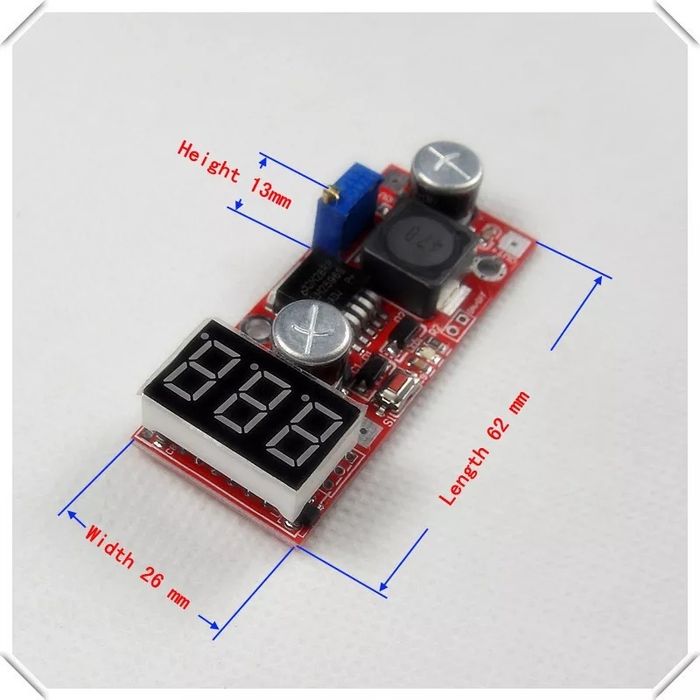 Buck converter reducator de tensiune cu display LM2589