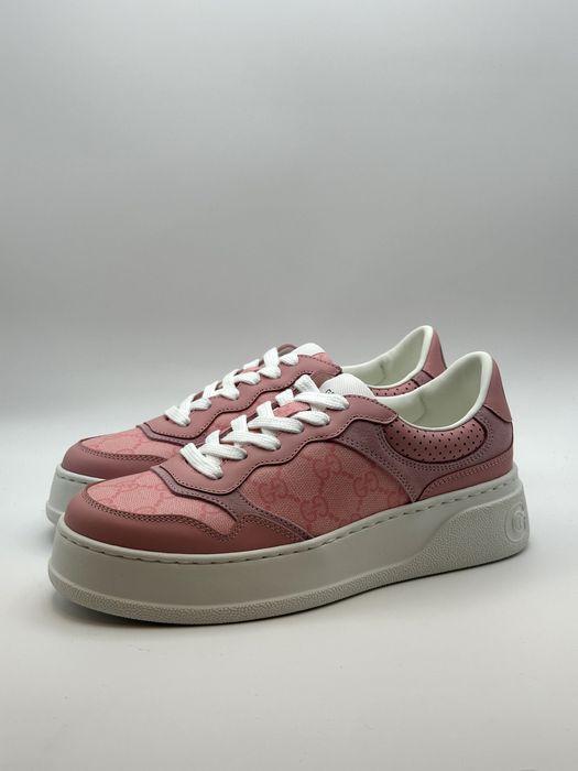 Gucci Classic Pink White Sole Sneakers