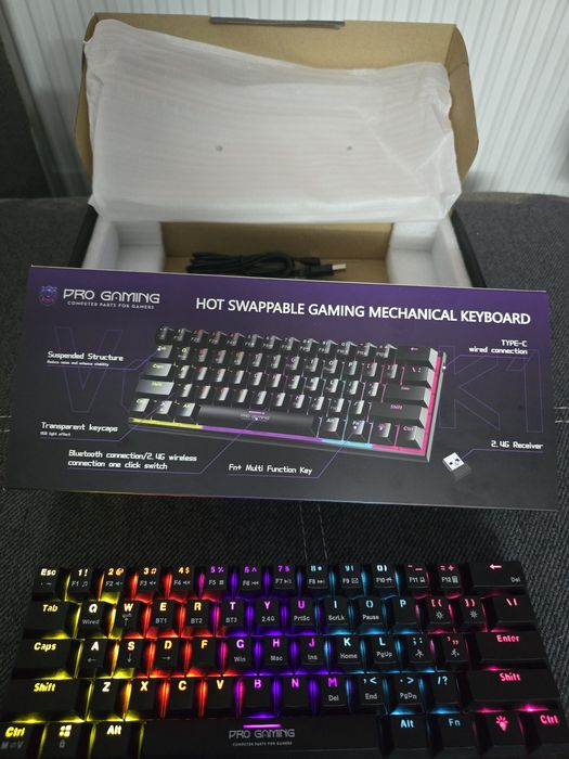 Tastatura 60% Pro Gaming Venom K1