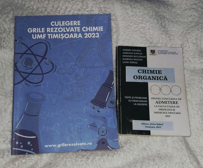 Pachet Grile chimie umft 2023 + cartea cu grilele rezolvate
