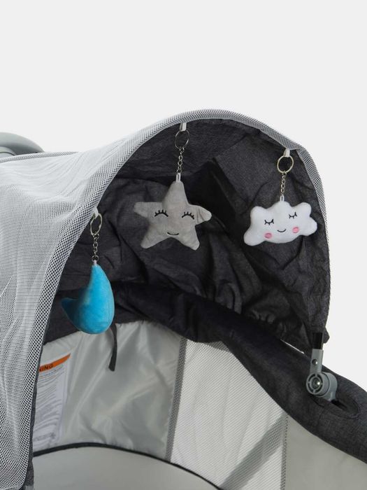 Elektron belanchak musiqali, pult bilan | Детская кроватка