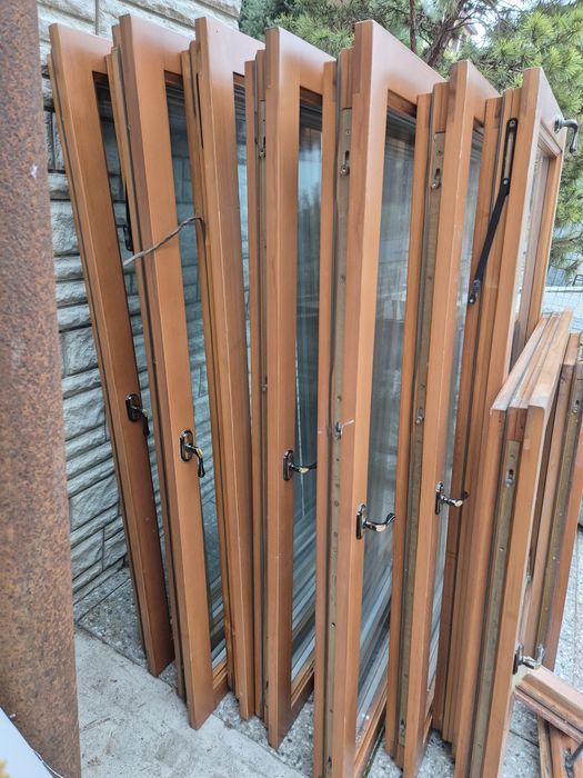 Окна бу, массив сосны