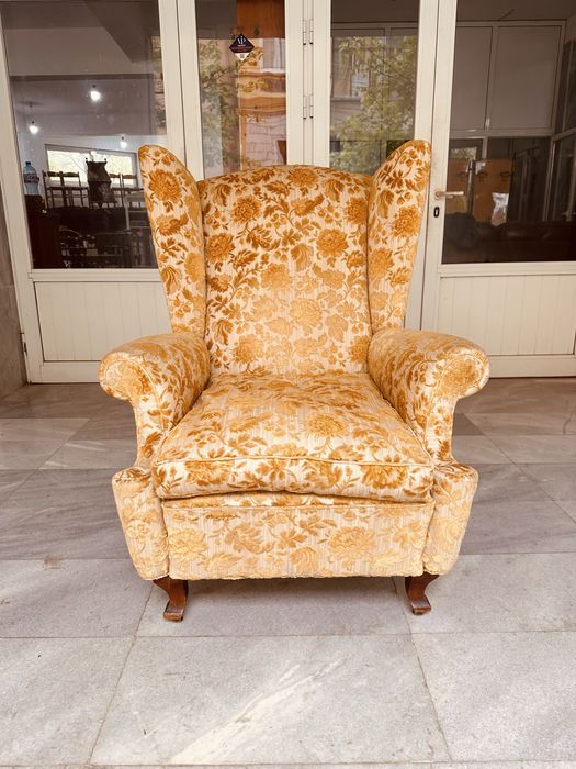 Винтидж италианско кресло – стил Bergère / Wingback