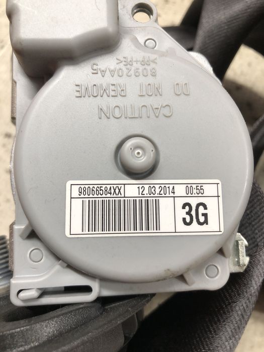 set centuri spate stanga- dreapta locul 6-7 citroen c4 grand picasso 1