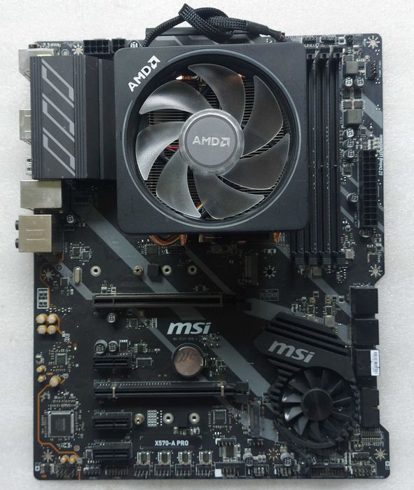 KIT AMD Ryzen 5 3600 3.6GHz + MSI X570-A PRO +Cooler AMD RGB