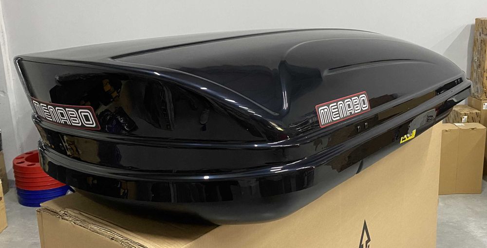 Автобокс багажник Menabo Mania 400L черен металик 165см/79см/37см