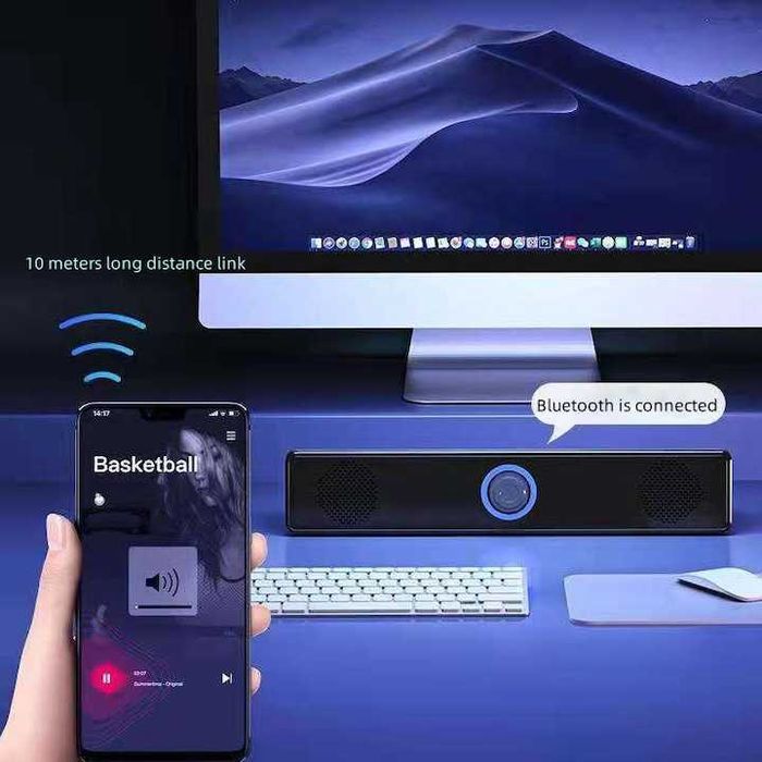 Boxa PC BOMSTOM, Bluetooth 5.0, Sunet Stereo