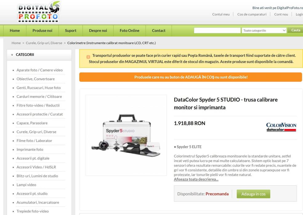 Calibrator monitor + imprimanta