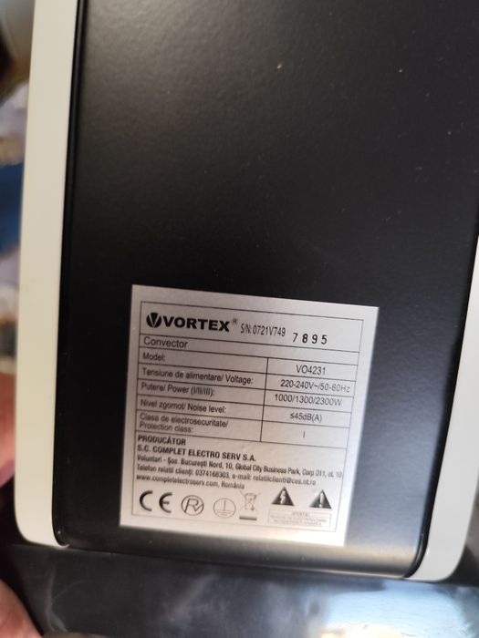 Convector căldură Vortex