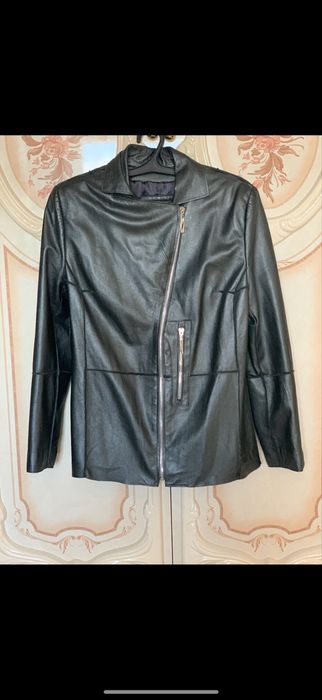 Кожаная косуха из мягкой перчаточной кожи