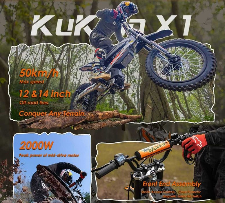 ПРОМОЦИЯ! Електрически кросов мотор KuKirin X1